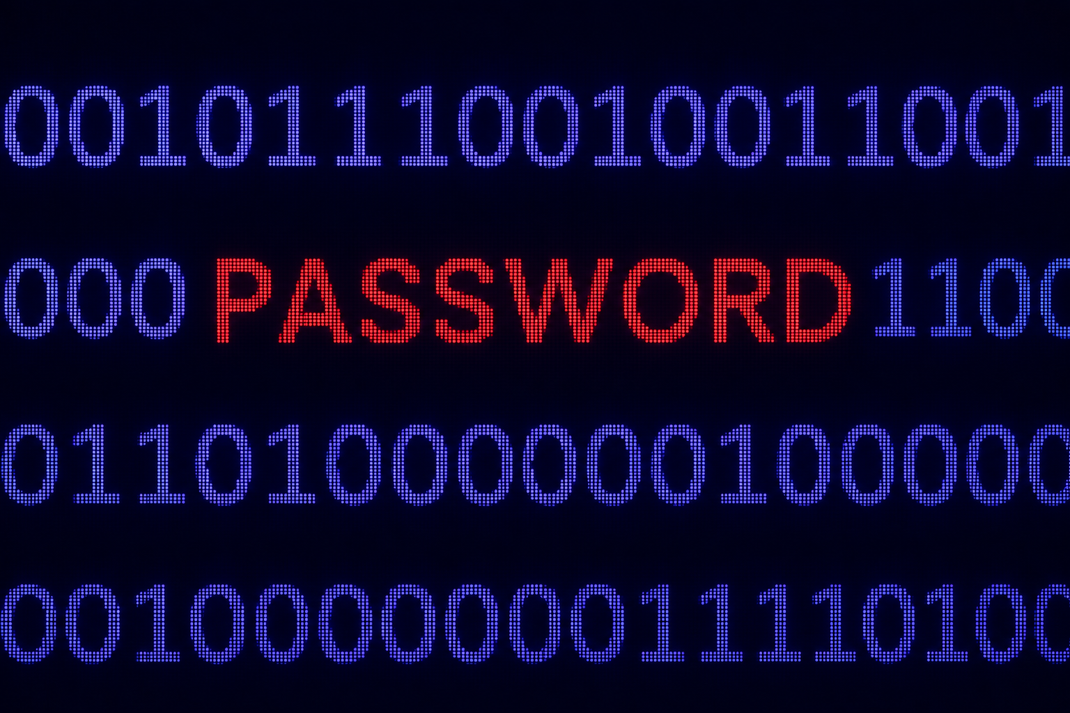 Binary Password Matrix