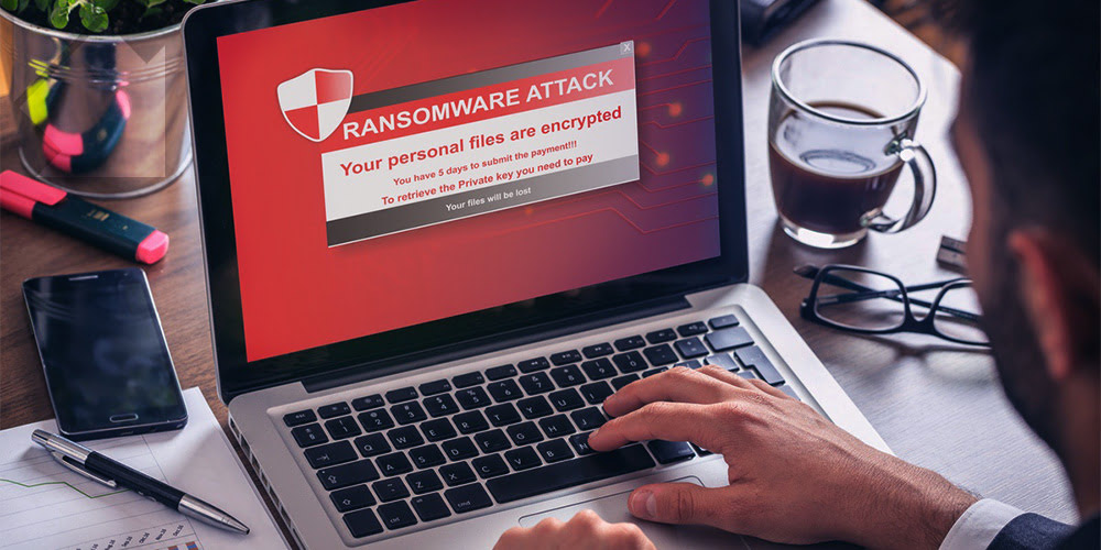 Ransomware taking over laptop as network endpoint